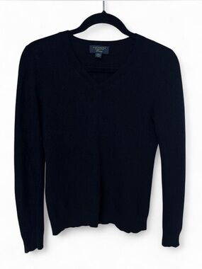 Charter Club Men's Black V-Neck Sweater